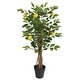 preview thumbnail 9 of 8, vidaXL Artificial Lemon Tree with 3 Trunks Green 3.5"/47.2"/70.9" PP 33.5"