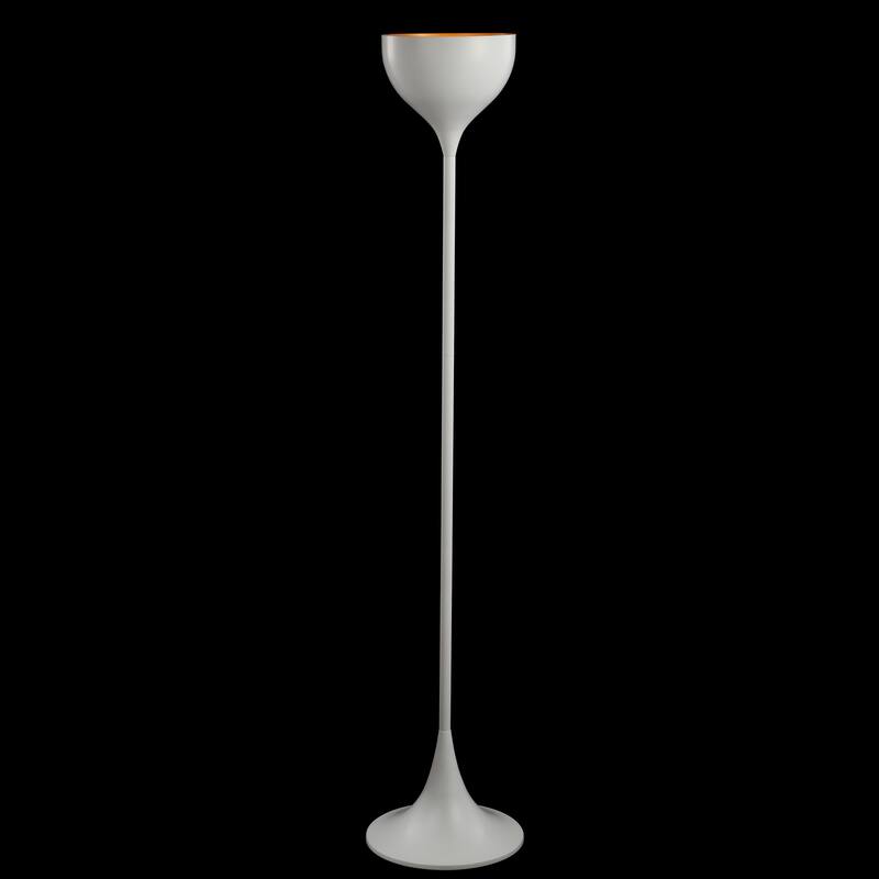 Newman 69.5" Metal LED Floor Lamp, White by JONATHAN Y