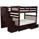 preview thumbnail 13 of 15, Taylor & Olive Trillium Full-over-Full Stairway Bunk Bed