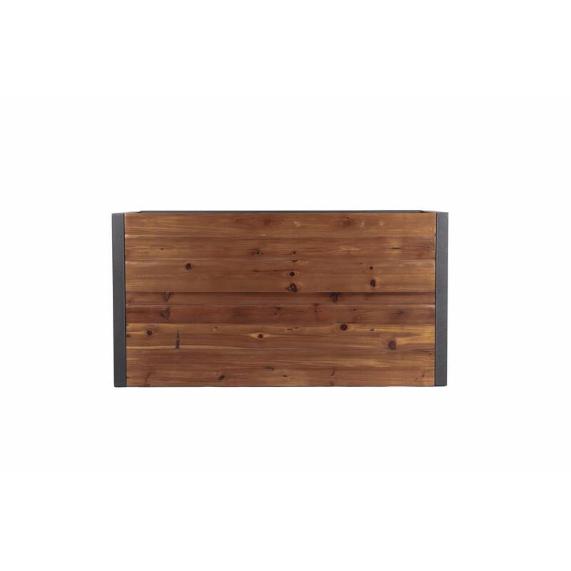 Console Coffee Table with a Natural Reclaimed Wood Finish
