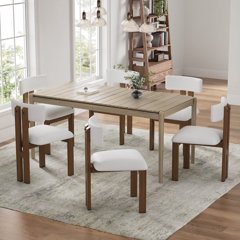 Upholstered Armless Dining Chairs With Metal Legs (Set of 2)