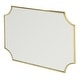 preview thumbnail 4 of 6, Verne Gold Finish Glam Wall Mirror by Christopher Knight Home - N/A