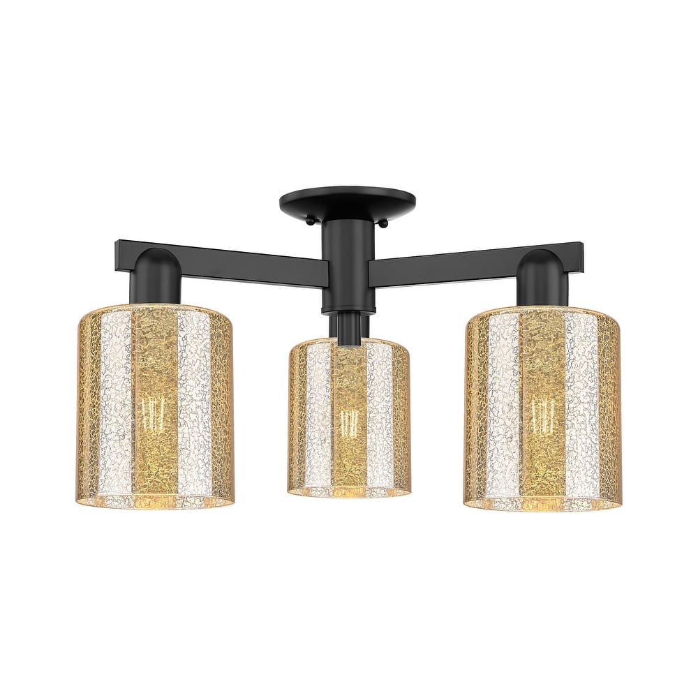 Innovations Lighting 716-3F-11-23 Cobbleskill Semi-Flush Cobbleskill 3