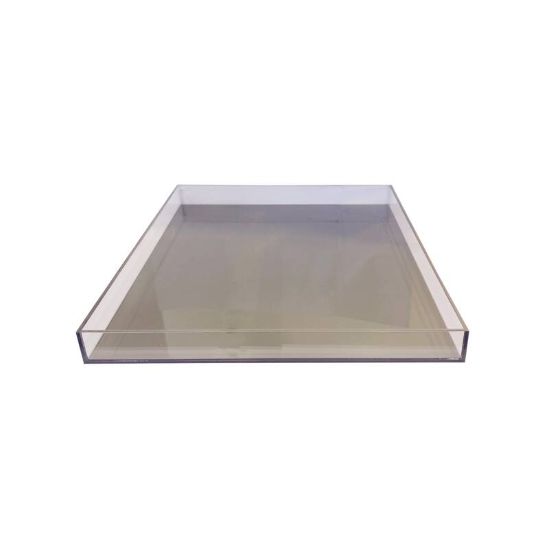 Black Square Tray - Smoke Black - 9x9x1.25 - Smoke Black