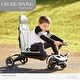 preview thumbnail 4 of 6, Evolur Cruise Swing Rider Scooter in Black