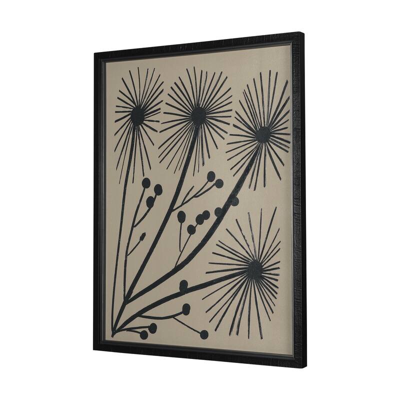 Simple Floral - Grow Framed Art Print