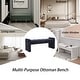 preview thumbnail 24 of 60, Boucle Bedroom Bench with Channel Tufted Modern Entryway Bench Window Bench End of Bed Bench