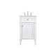 preview thumbnail 1 of 9, Elegant Lighting VF12521 Park Avenue 20" Free Standing Single Basin White