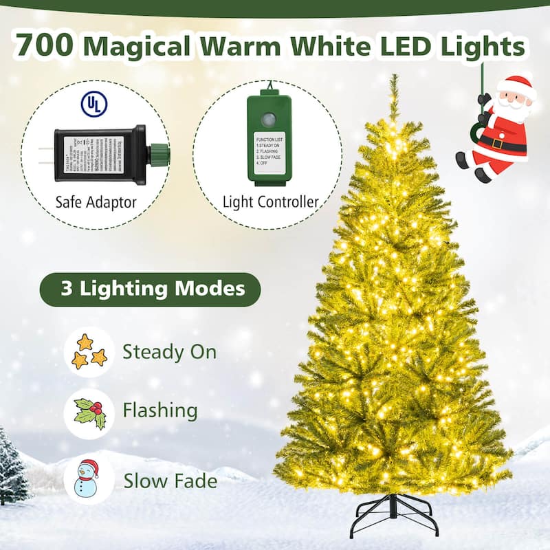 Costway 6/7/8 FT Artificial Christmas Tree with 1528/1098/680 Branch - See Details