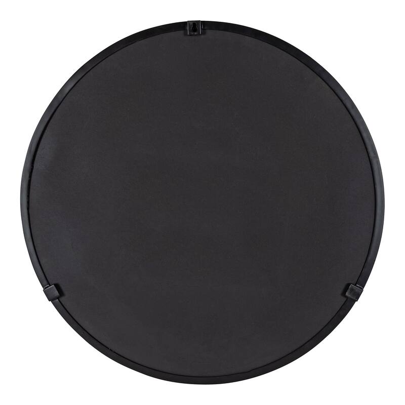 Kate and Laurel Rollo Round Framed Wall Mirror