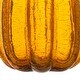 preview thumbnail 9 of 26, Glitzhome Amber Crackle Handblown Decorative Glass Pumpkins
