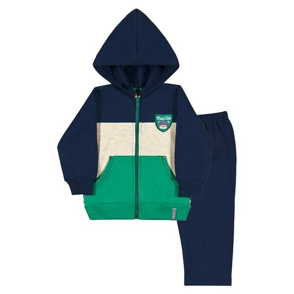 Baby Boy Outfit Hoodie Jacket and Sweatpant Set Pulla Bulla Sizes 3-12 Months