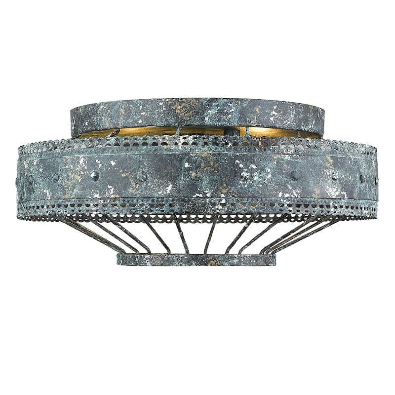Golden Lighting's Ferris 2-light Flush Mount
