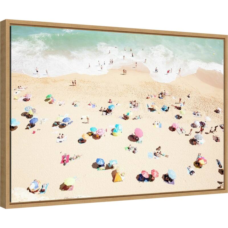 Seaside 1 (Beach) by Carina Okula Framed Canvas Art