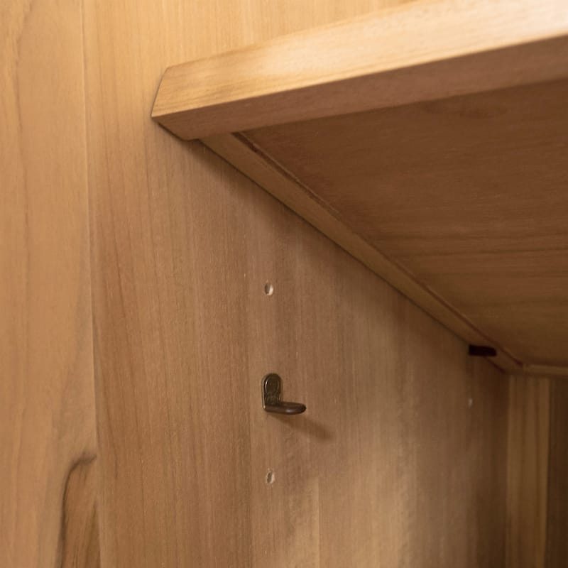 Avanity Parker Bathroom Vanity in Natural Teak with Carrara White Marble Top