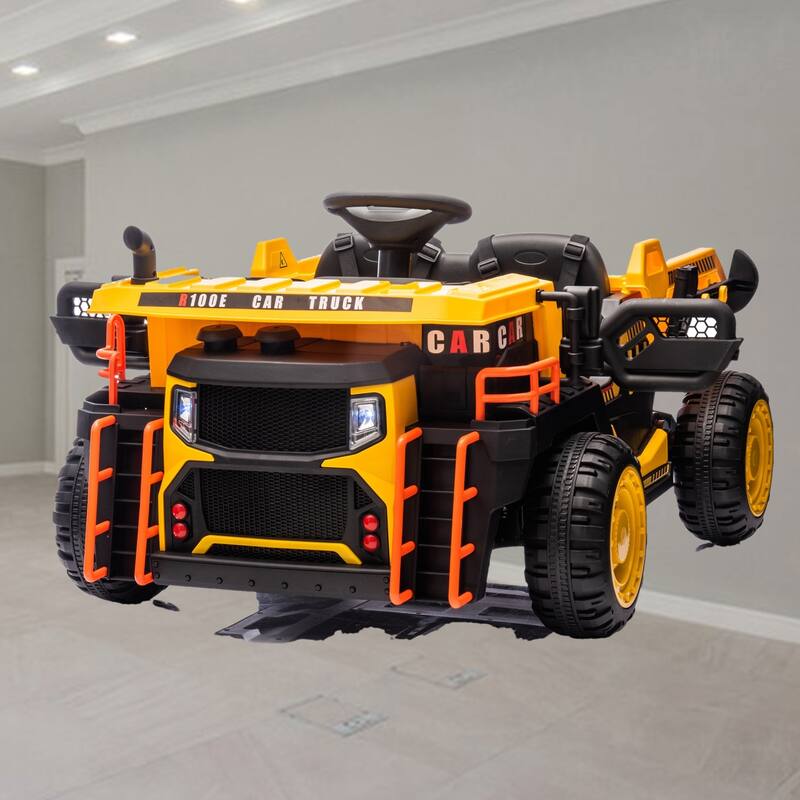 24V Two-Seater Kids Ride-On Electric Car with 400W Motor, Electric Rear Dump, Bluetooth, MP3, Remote Control 鈥?For Kids 3+