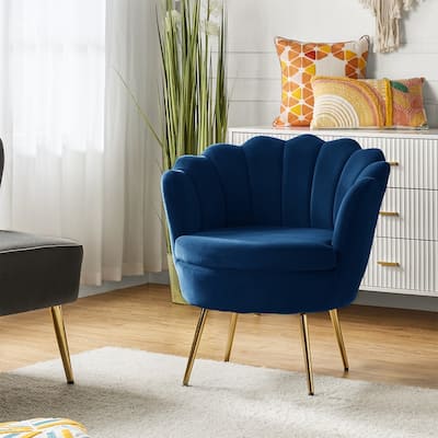 Xabier Cute Modern Upholstered Barrel Chair Accent Chair with Tufted Back by HULALA HOME