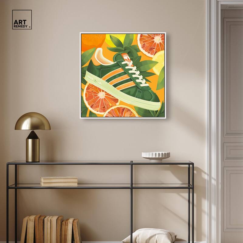 Citrus Sneaker Canvas by Art Remedy