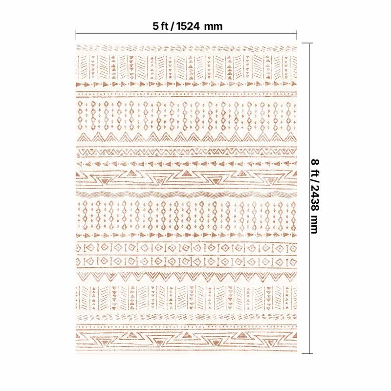 Large Area Rug Floor Mat Modern - 6' x 7'