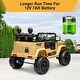 preview thumbnail 3 of 5, Ride on Truck Car w/Remote Control 3 Speeds Yellow