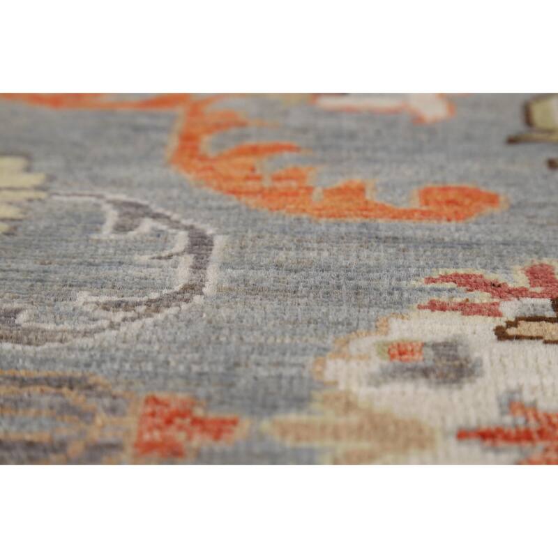 Vegetable Dye Oushak Oriental Area Rug Handmade Wool Carpet - 8'2" x 10'4"