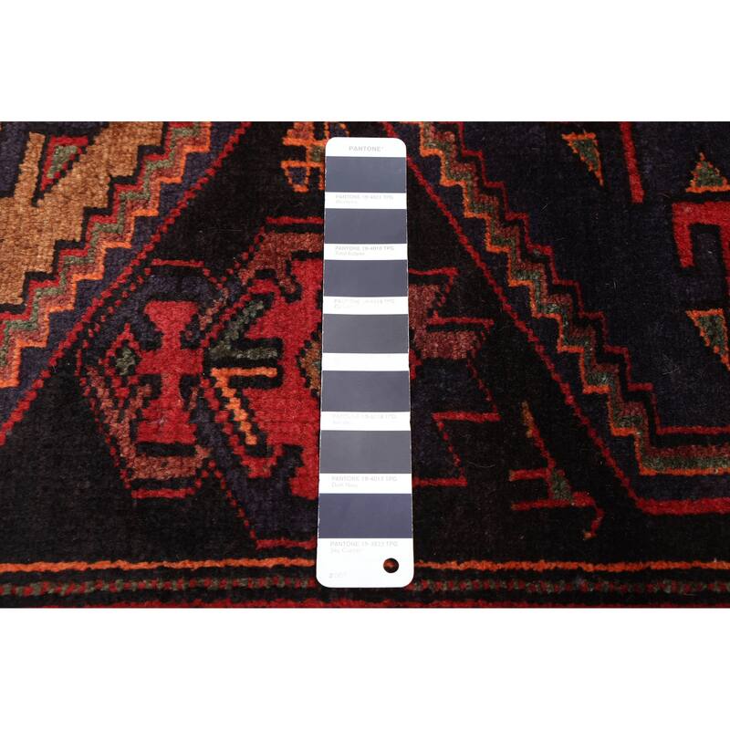 ECARPETGALLERY Hand-knotted Konya Anatolian Dark Navy Wool Rug - 4'1 x 9'7