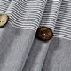preview thumbnail 8 of 16, Lush Decor Farmhouse Button Stripe Yarn Dyed Woven Cotton Shower Curtain