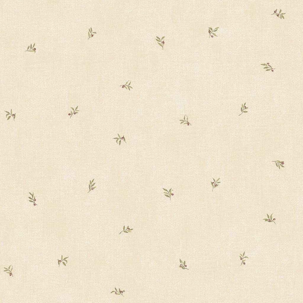 Galerie Wallcoverings Kitchen Recipes Leaf Motif Vinyl on Non-woven Matte Wallpaper Roll
