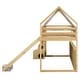preview thumbnail 37 of 78, Full Size Loft Bed with Slide, Tent, and Storage Shelves - House Frame Kids Bed with Ladder and Car-Shaped Organizer
