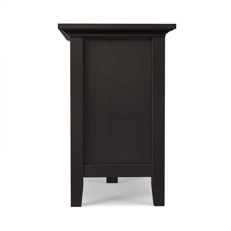 WYNDENHALL Mansfield SOLID WOOD 72 inch Wide Transitional TV Media Stand For TVs up to 80 inches - 72'' W x 16.5'' D x 26'' H