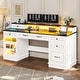 preview thumbnail 19 of 33, Executive Desk Drawers Home Office Desk Storage Cabinet