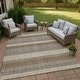 preview thumbnail 23 of 149, Machine Washable Indoor/ Outdoor Cabana Stripe Chantille Rug Chocolate - 10' x 14'