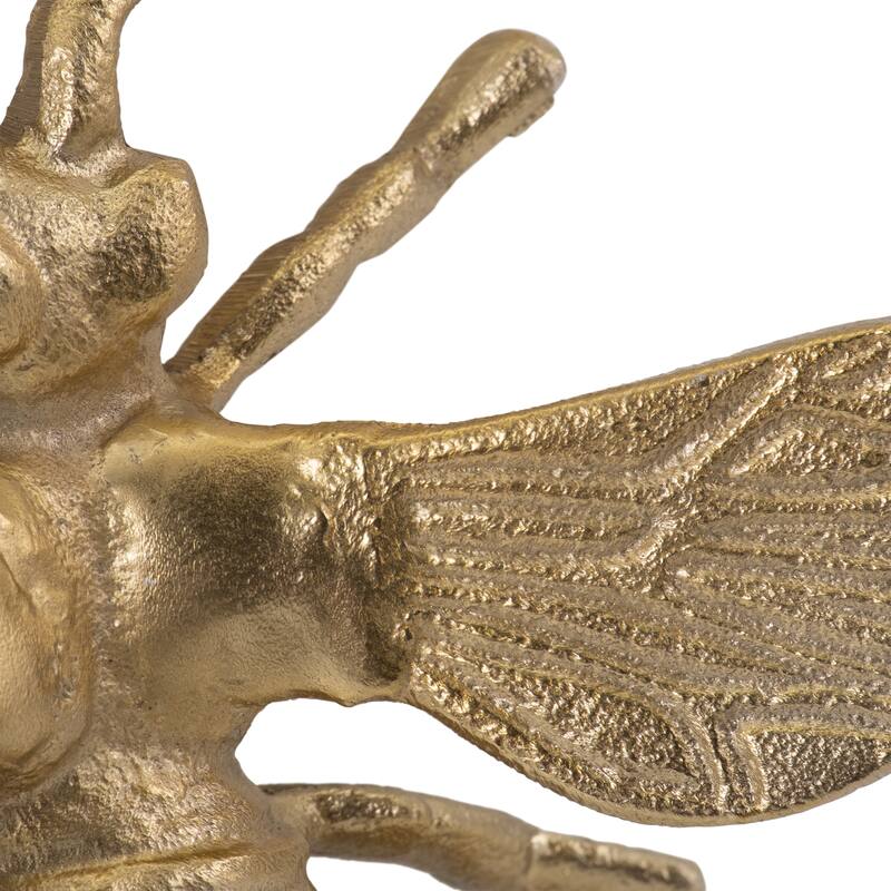 Sagebrook Home Artisan-Inspired Bee Figurine, Elegant Home Accent Piece - 7" x 6" x 3"