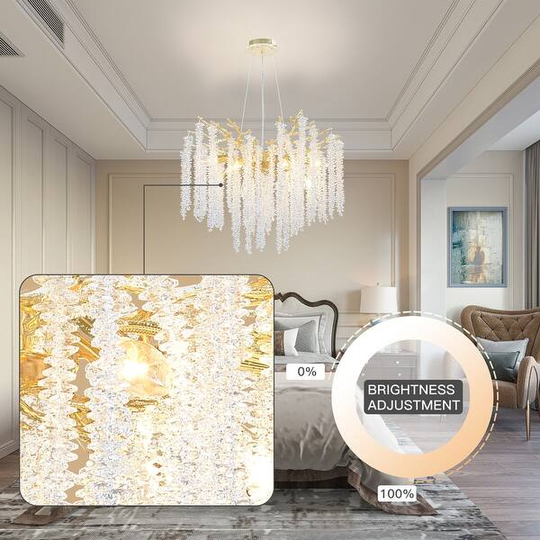 AUEAAOW Crystal Chandelier Gold odern Tree Branch Chandeliers Luxury AUEAAOW Crystal Chandelier Gold odern Tree Branch Chandeliers Luxury