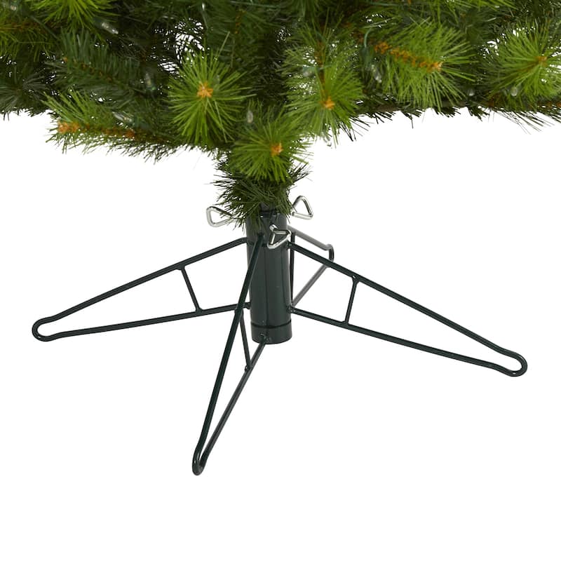 6.5Ft Artificial Christmas Tree - Pre-Lit Green Pine Holiday Decor with Bendable Branches - 72