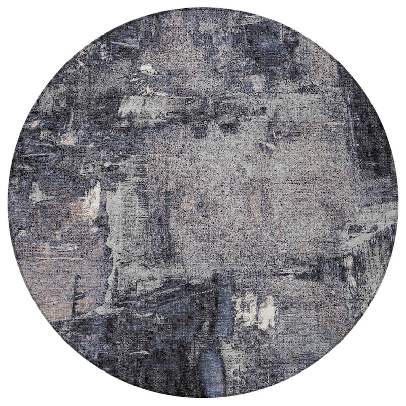 HomeRoots Abstract Transitional Rectangle Outdoor Rug