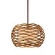 preview thumbnail 1 of 0, Troy Lighting Balboa 6-light Bronze and Natural Drum Pendant