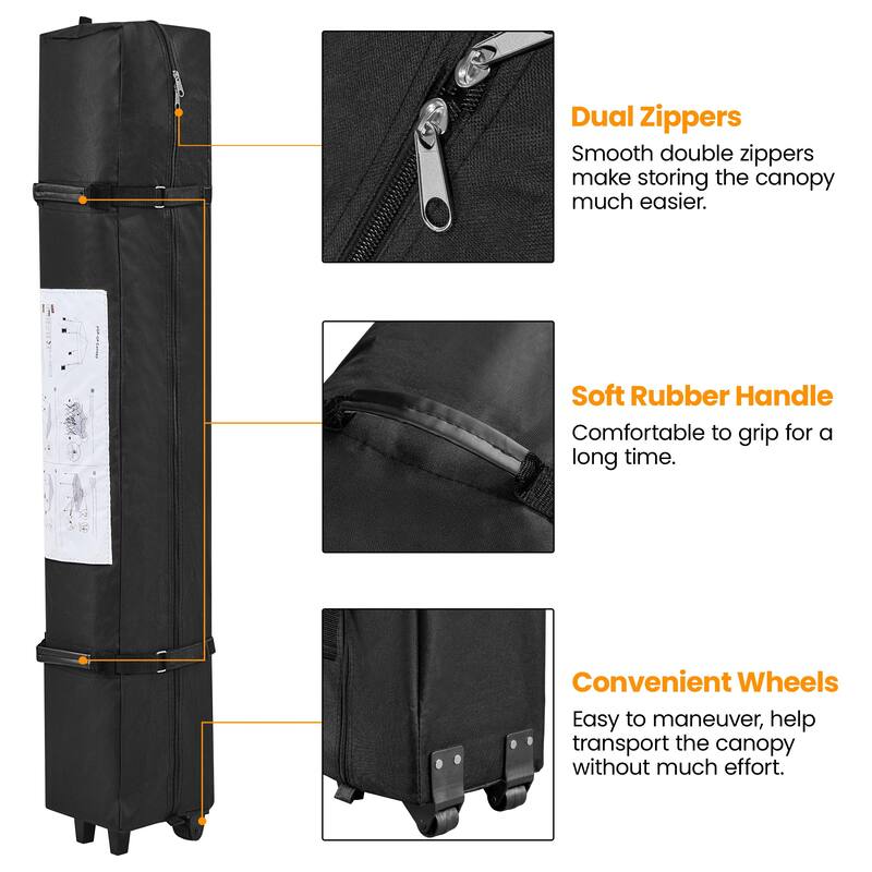 Yaheetech 12x12ft Pop-up Canopy with One-Push-To-Lock Setup Mechanism