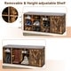 preview thumbnail 6 of 8, Costway Shoe Bench w/Padded Cushion 9-cube Adjustable Storage Shoe