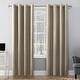 preview thumbnail 60 of 74, Sun Zero Cameron Thermal Insulated Total Blackout Grommet Curtain Panel, Single Panel 50x63 - Linen