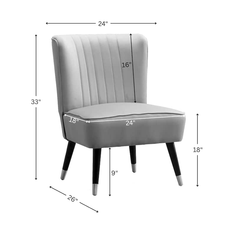 Upholstered Chair Side Chair Lobby Chair Leisure Chair Armless Chair Pink Corner Chair for Living Room