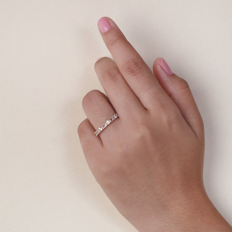 1/2ct TDW Vintage Inspired Diamond Wedding Band in 14k Gold for Women