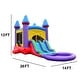 preview thumbnail 5 of 11, HeroKiddo Jelly Bean Castle Commercial Grade Bounce House & Water Slide Combo with Detachable Pool & Air Blower, Outdoor Fun