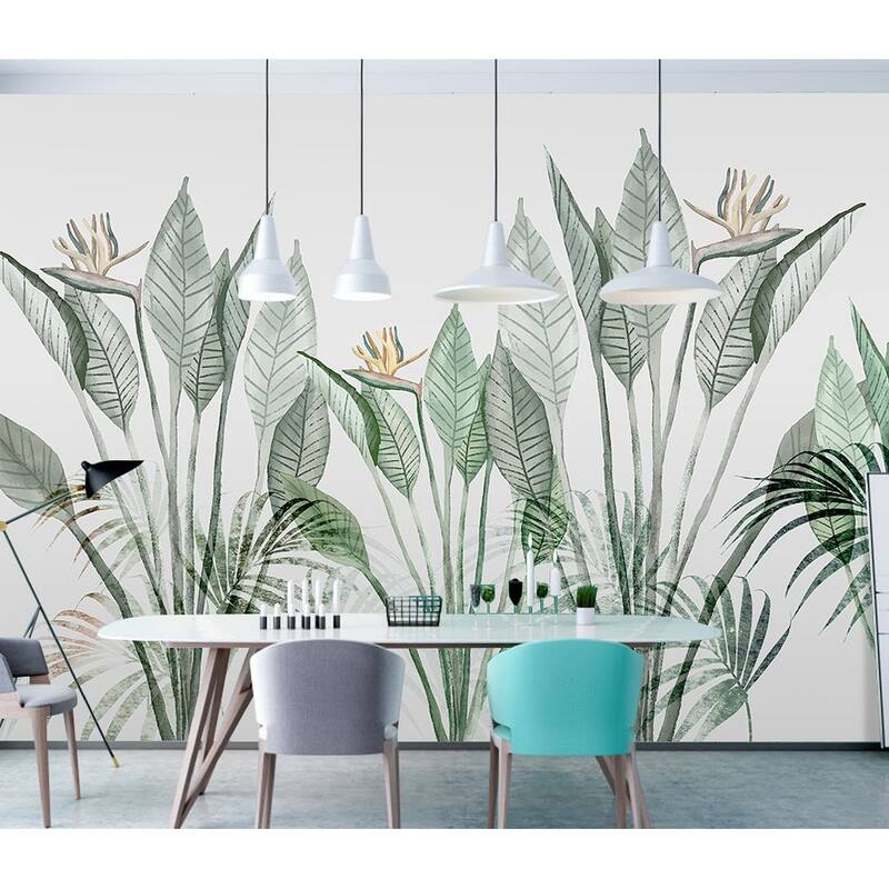 GK Wall Design Vintage Palm Leaf Tropical Removable Wallpaper