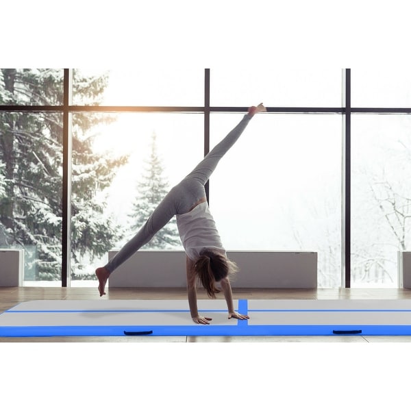 gymnastics on a water mat