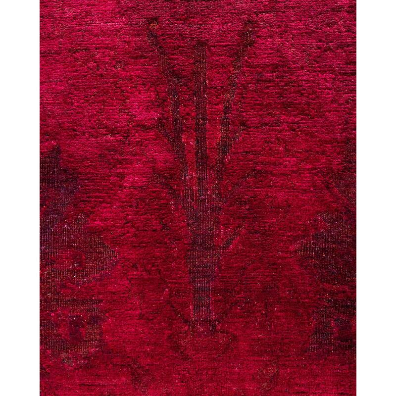 Contemporary Overdyed Wool Hand Knotted Area Rug - 10' 0" x 14' 1"