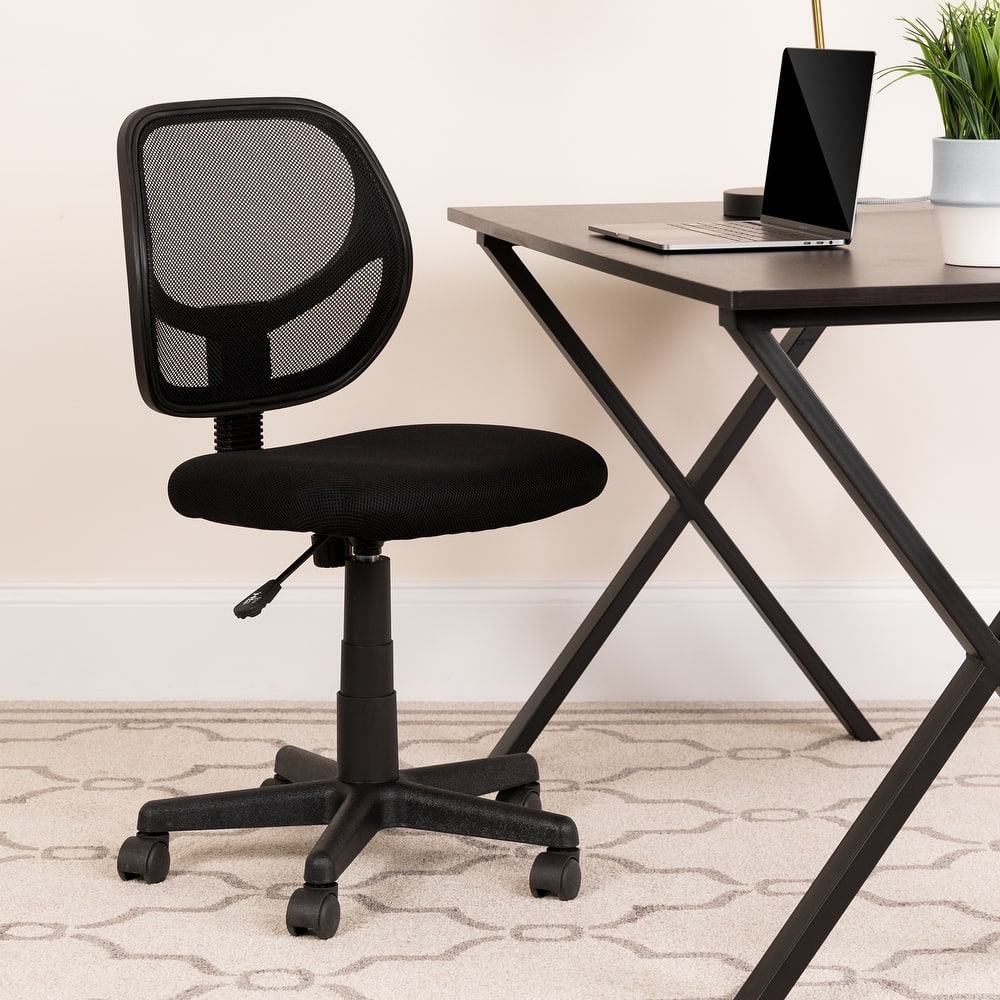 Low Curved Back Mesh Swivel Task Office Chair