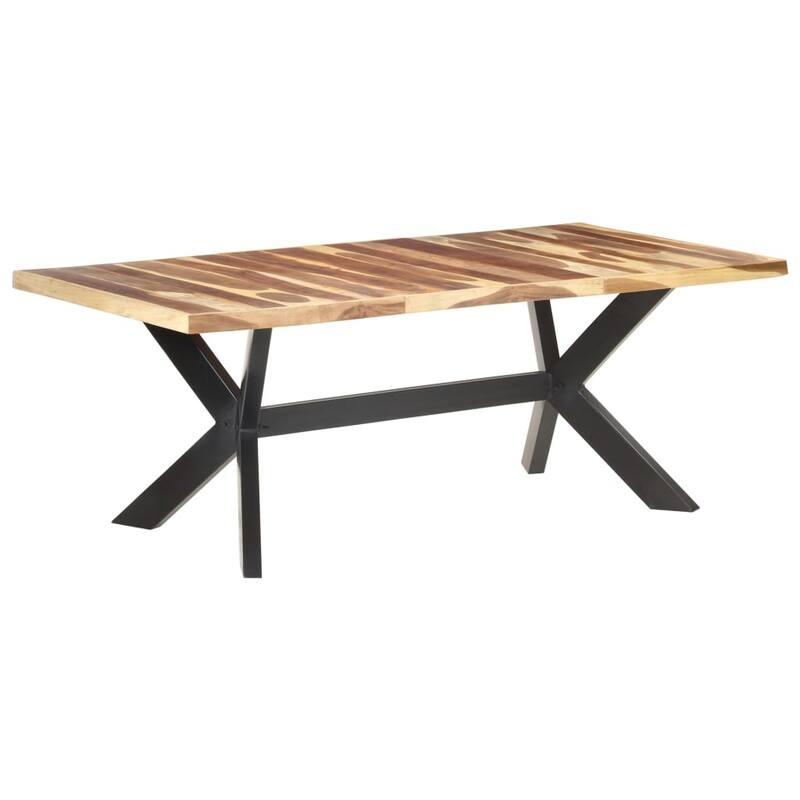 vidaXL Solid Wood Dining Table with Honey Finish Wooden Furniture Multi Sizes