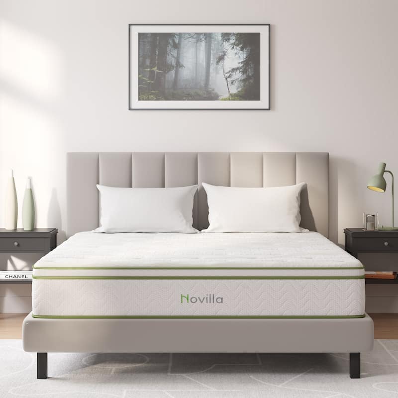 Novilla 10-inch Gel Memory Foam Hybrid Pocket Spring Mattress - King