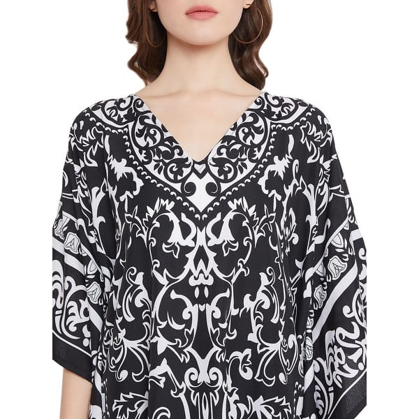 Womens Lace Floral V Neck Half Sleeve Tops T-shirt Ladies Casual Tunic Blouse